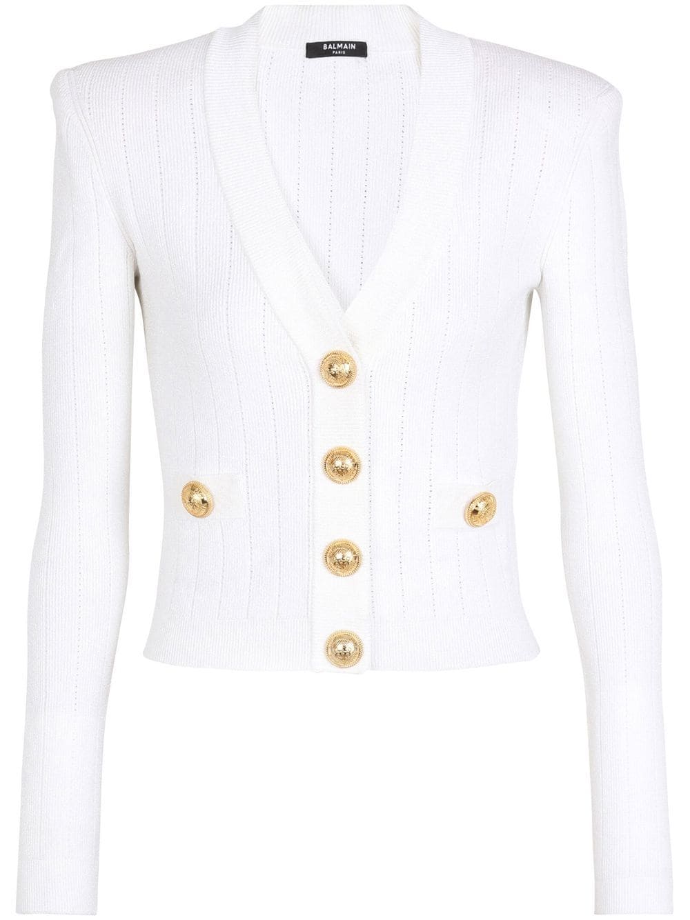 Balmain Sweaters White Viscose Polyester