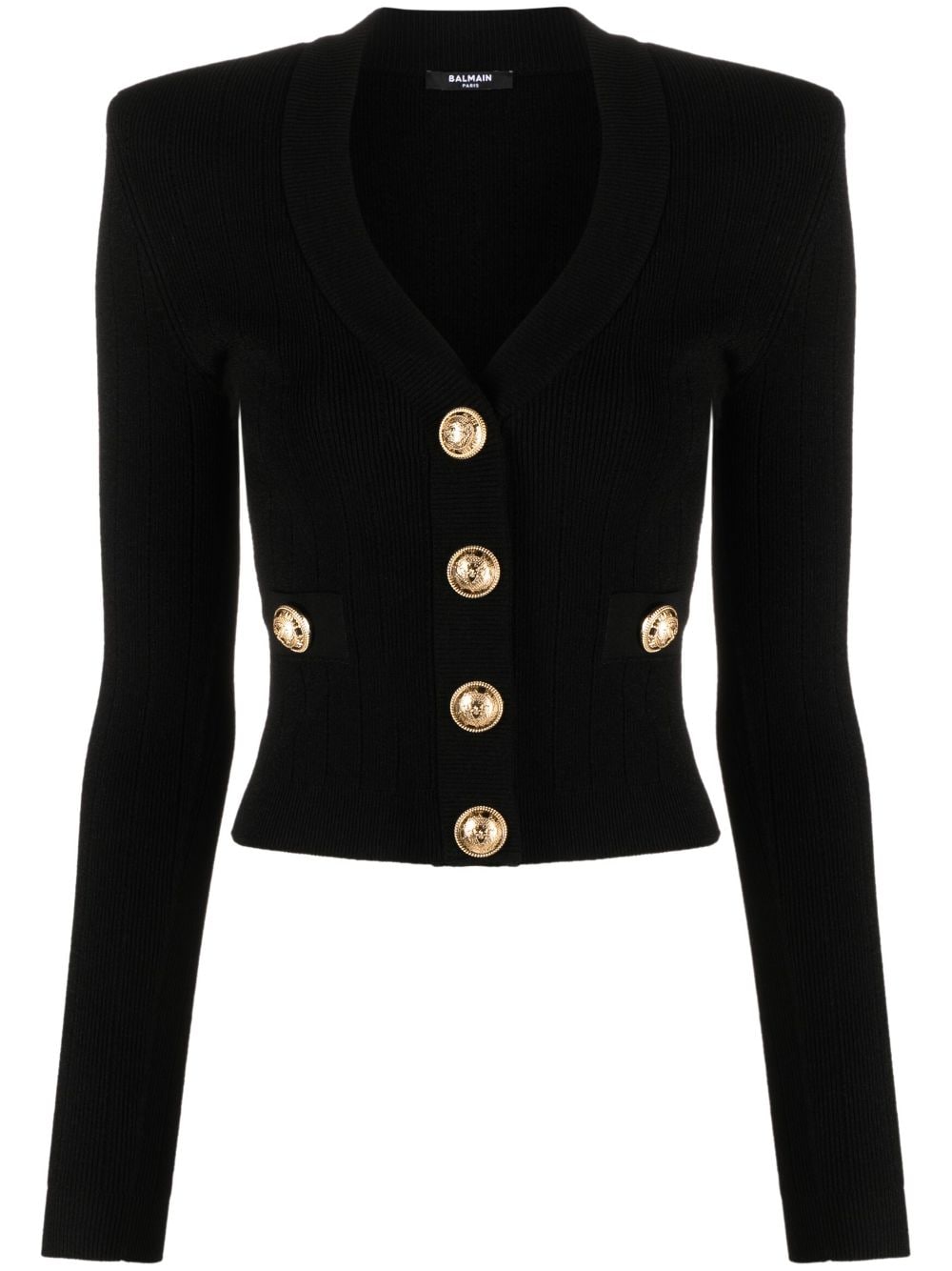 Balmain Sweaters Black Viscose