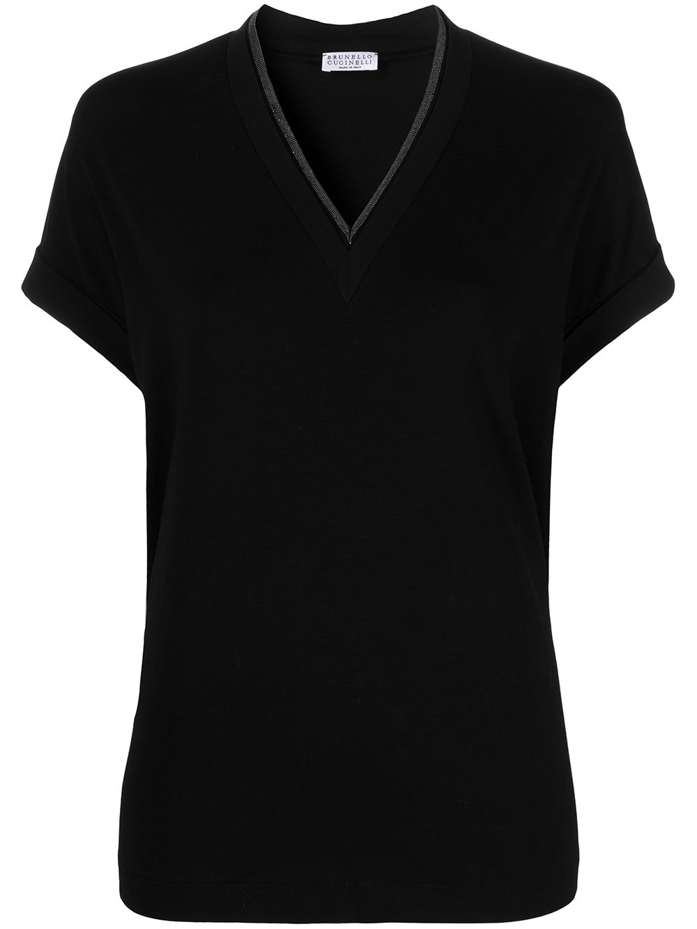 Brunello Cucinelli T-Shirts And Polos Nero Cotton