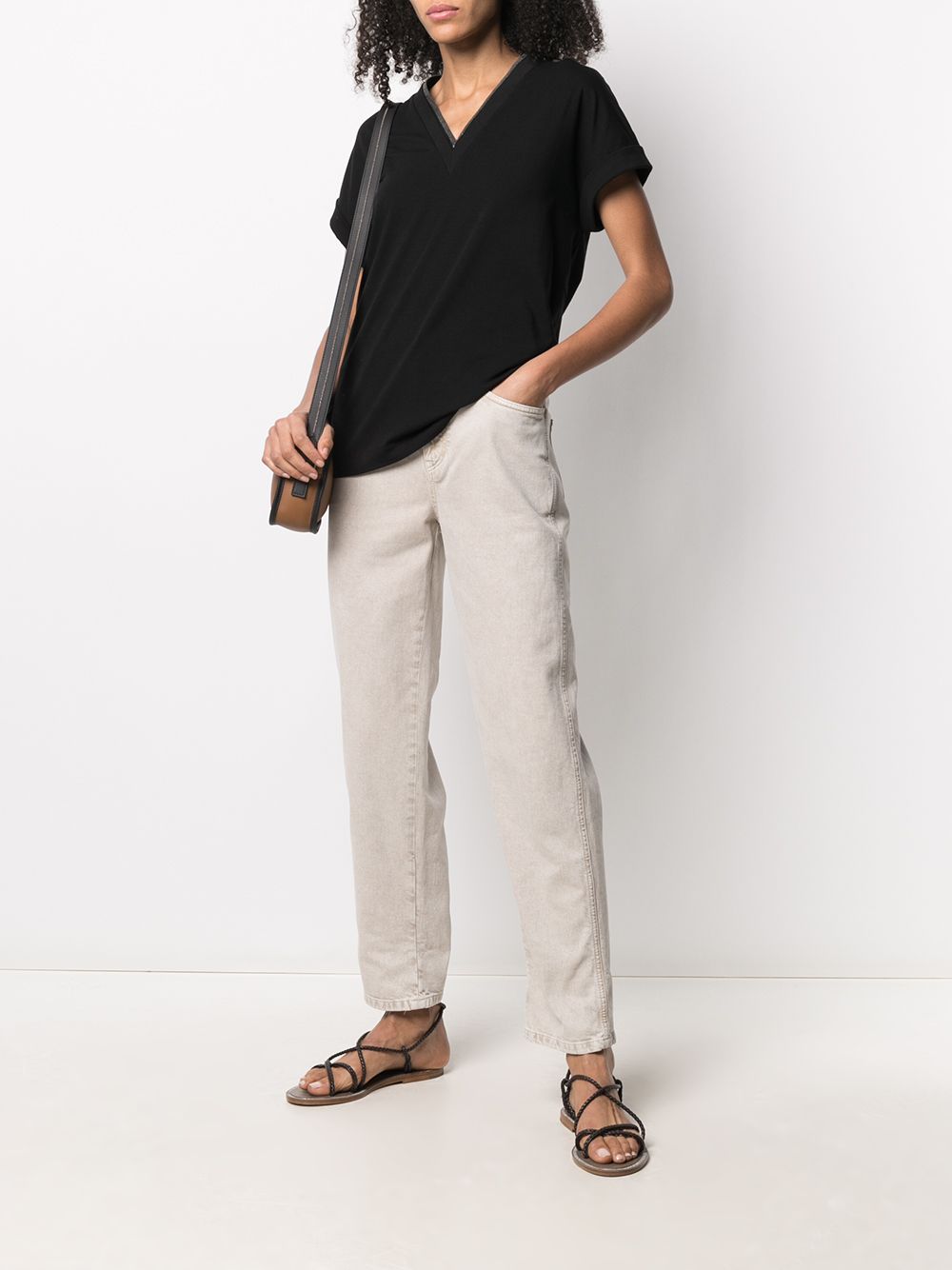 Brunello Cucinelli T-Shirts And Polos Nero Cotton
