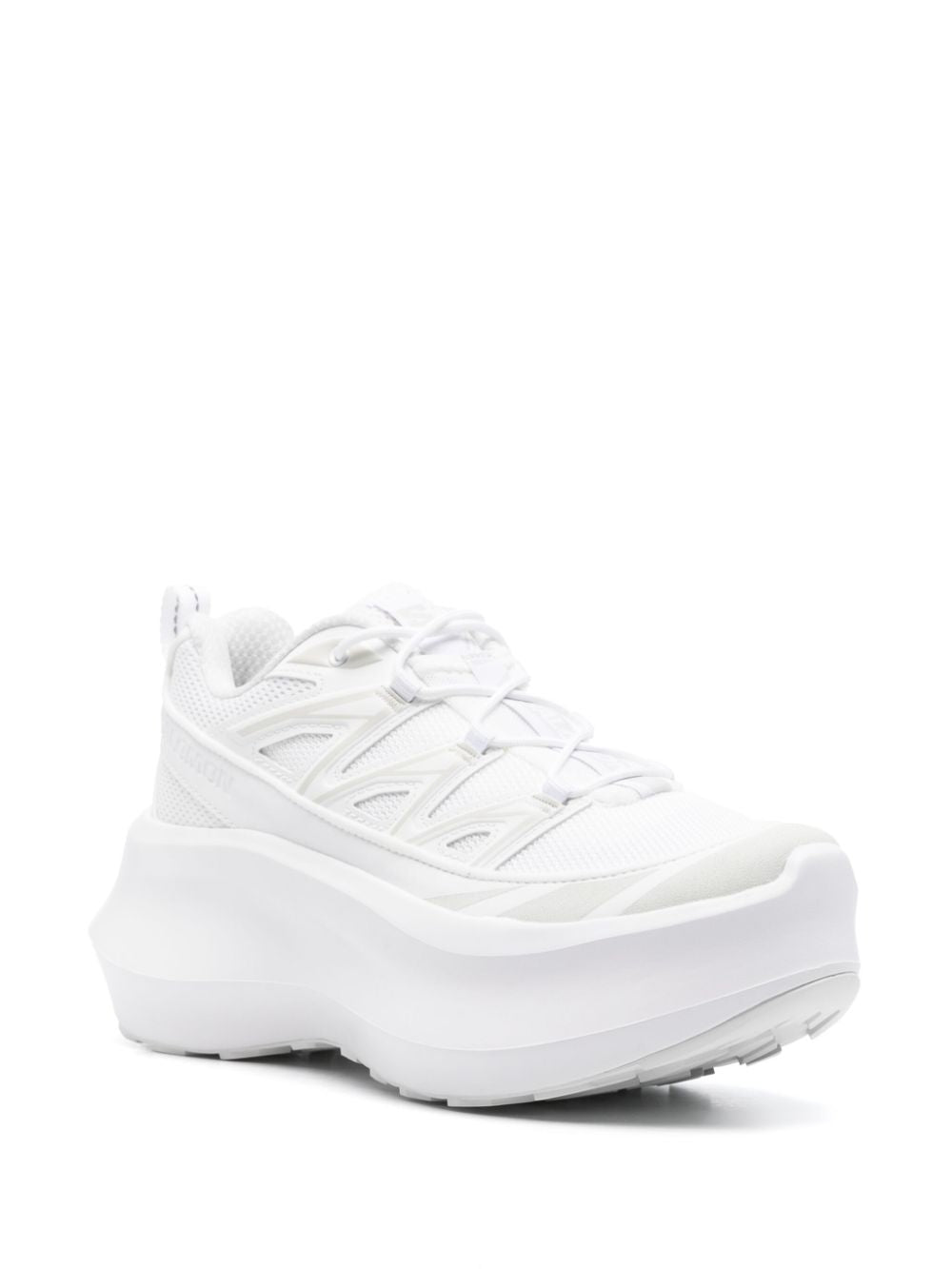 Comme Des Garcons X Salomon Sneakers White Synthetic Textile