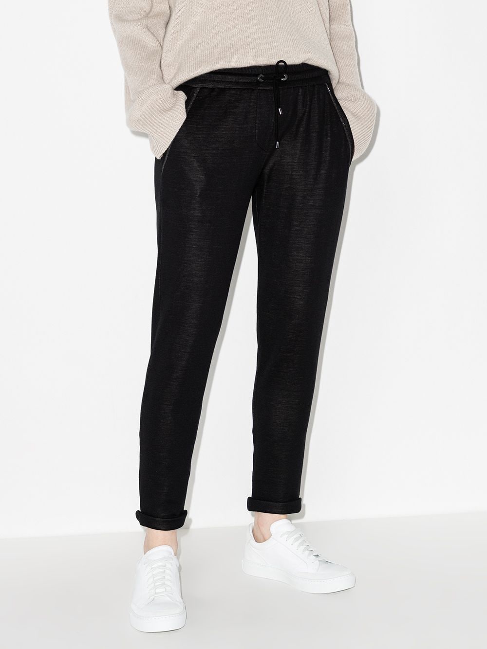 Brunello Cucinelli Trousers Nero Cotton