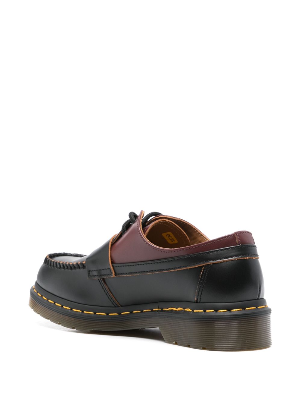 Mm6 Maison Margiela X Dr. Martens Flat Shoes Black Leather