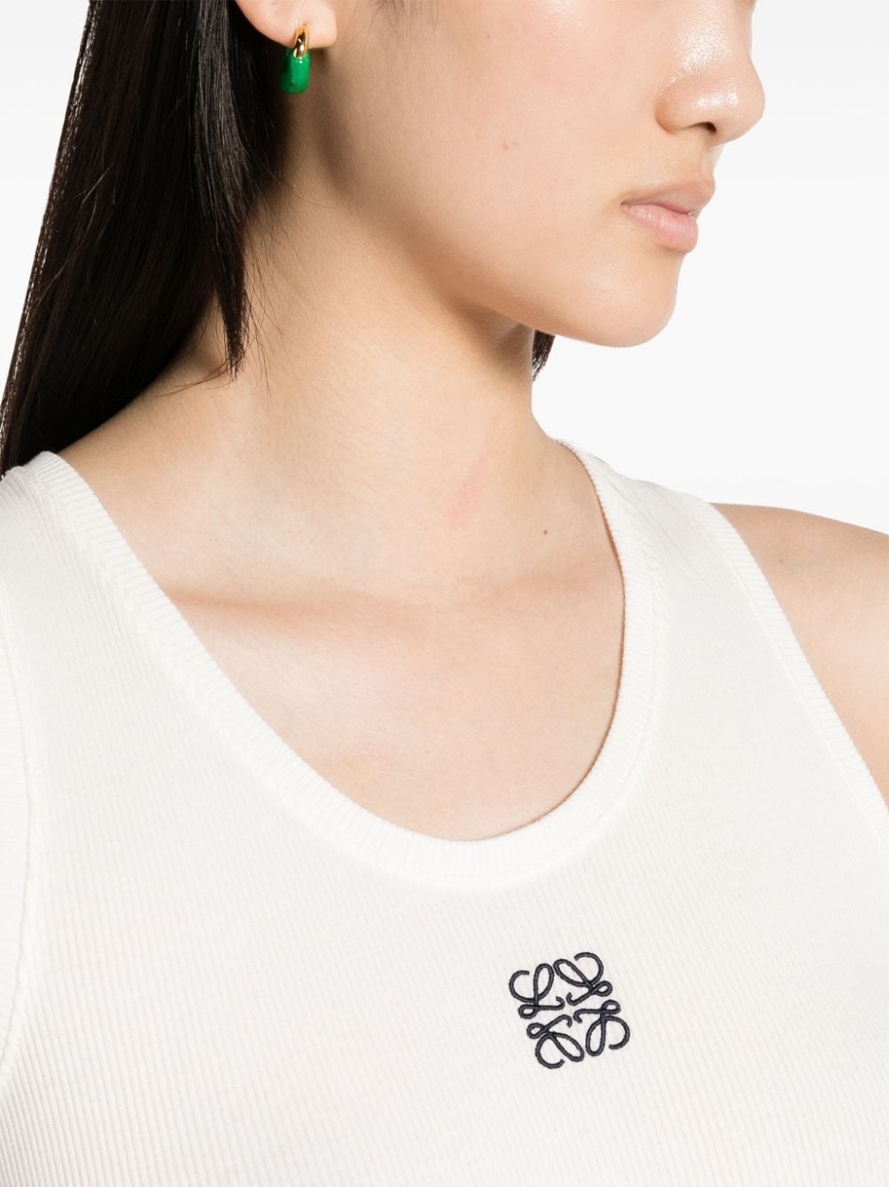 Loewe Top White Cotton