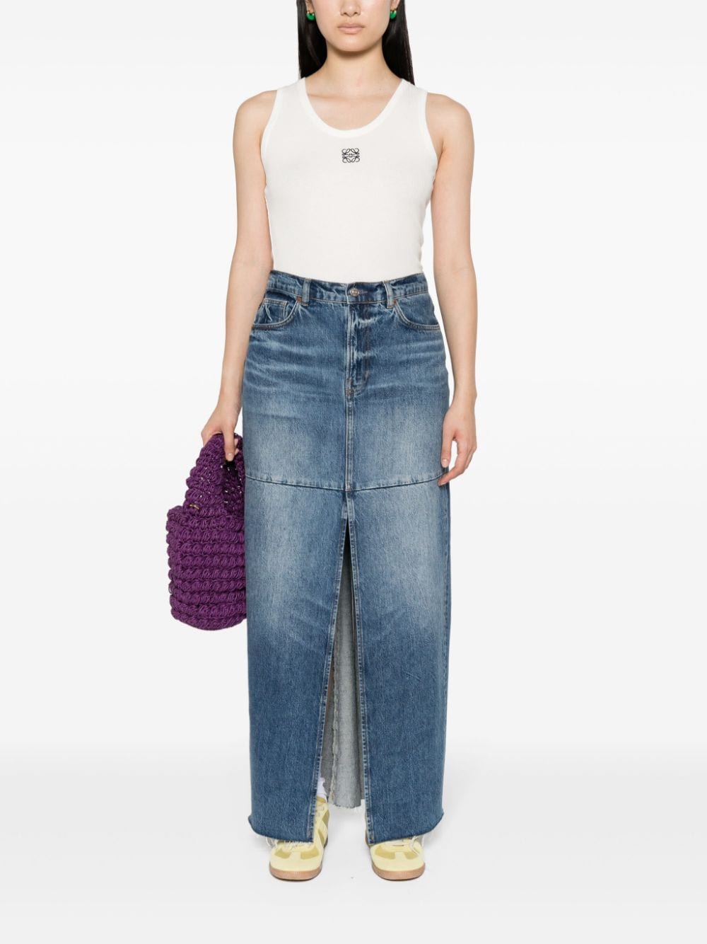 Loewe Top White Cotton