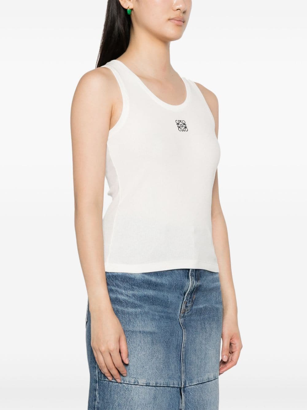 Loewe Top White Cotton