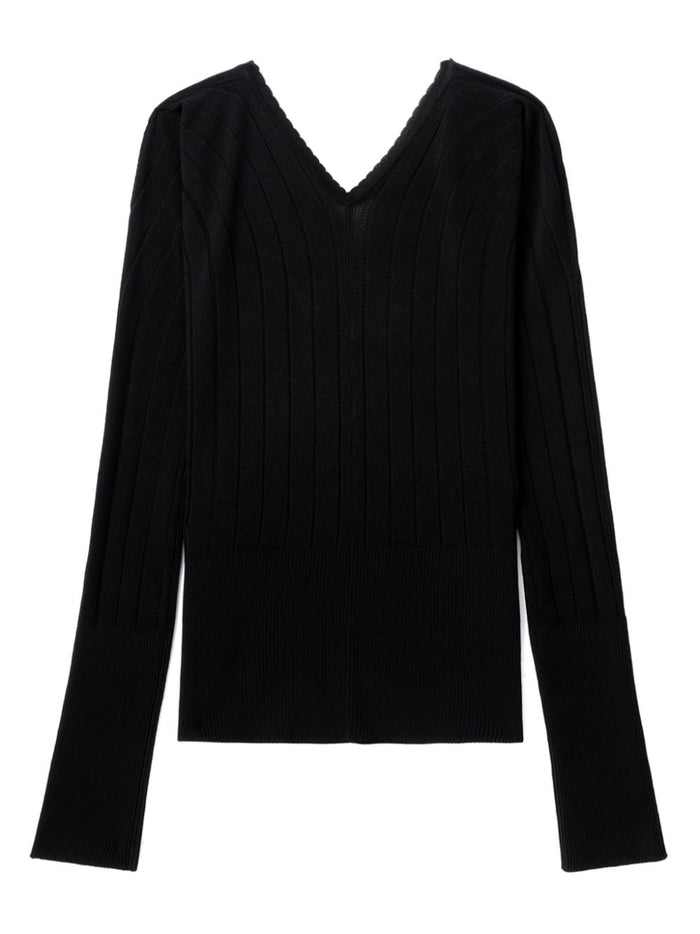 JACQUEMUS Top Black Viscoe