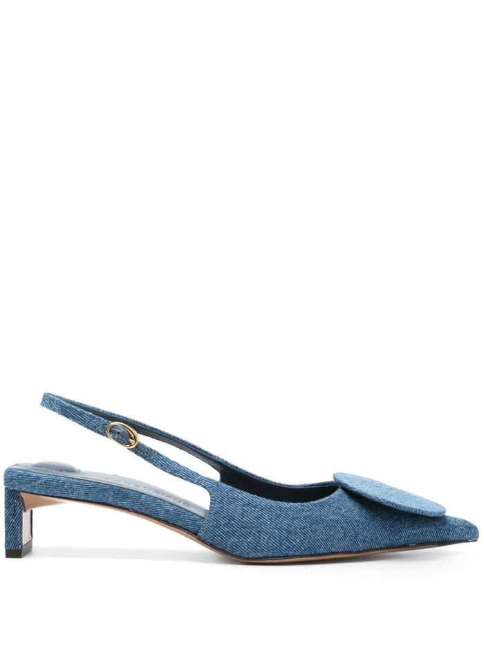 Jacquemus With Heel Blue Fabbric