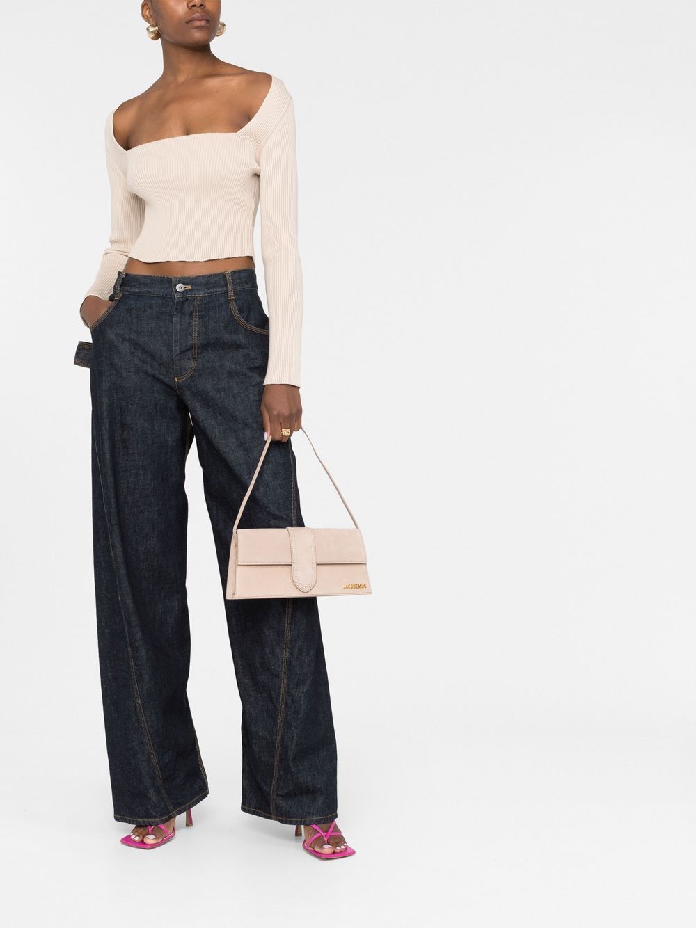 Jacquemus Bags Beige Calf Leather