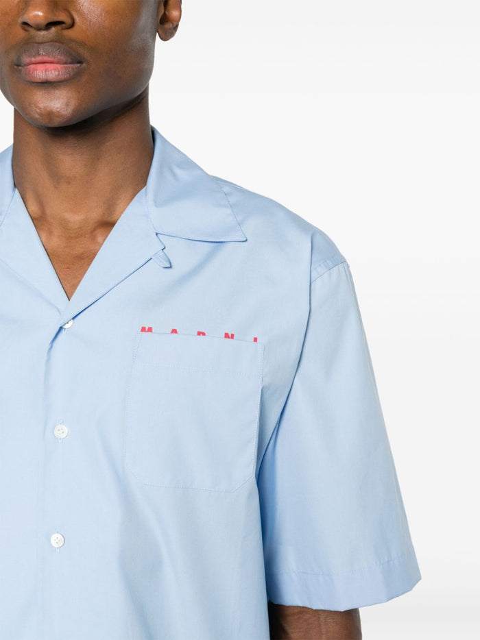 Marni Shirts Blue Cotton