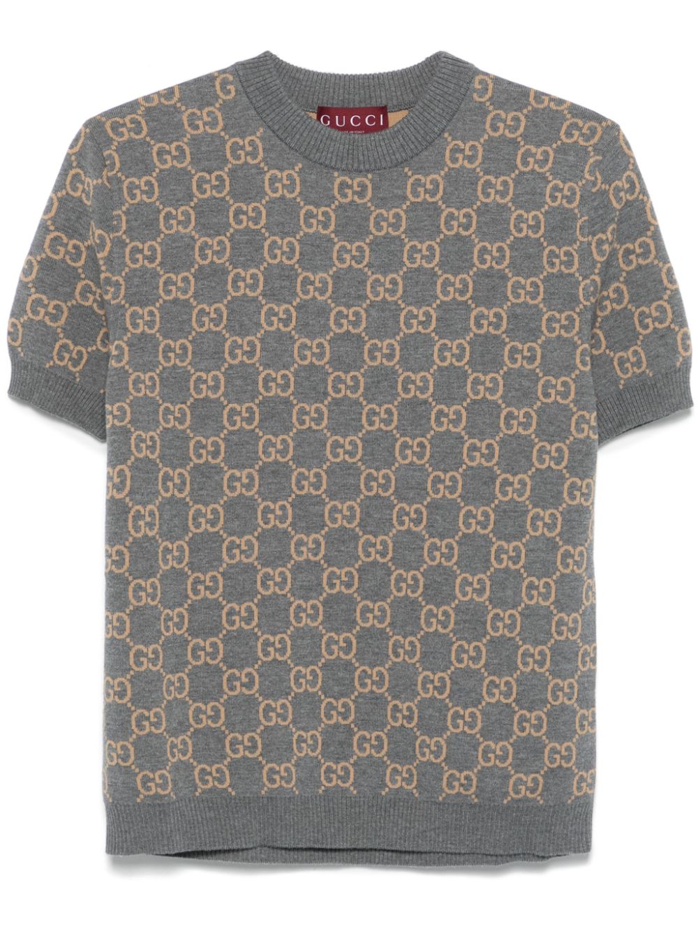 Gucci Sweaters Grey Wool Polyamide Elastane