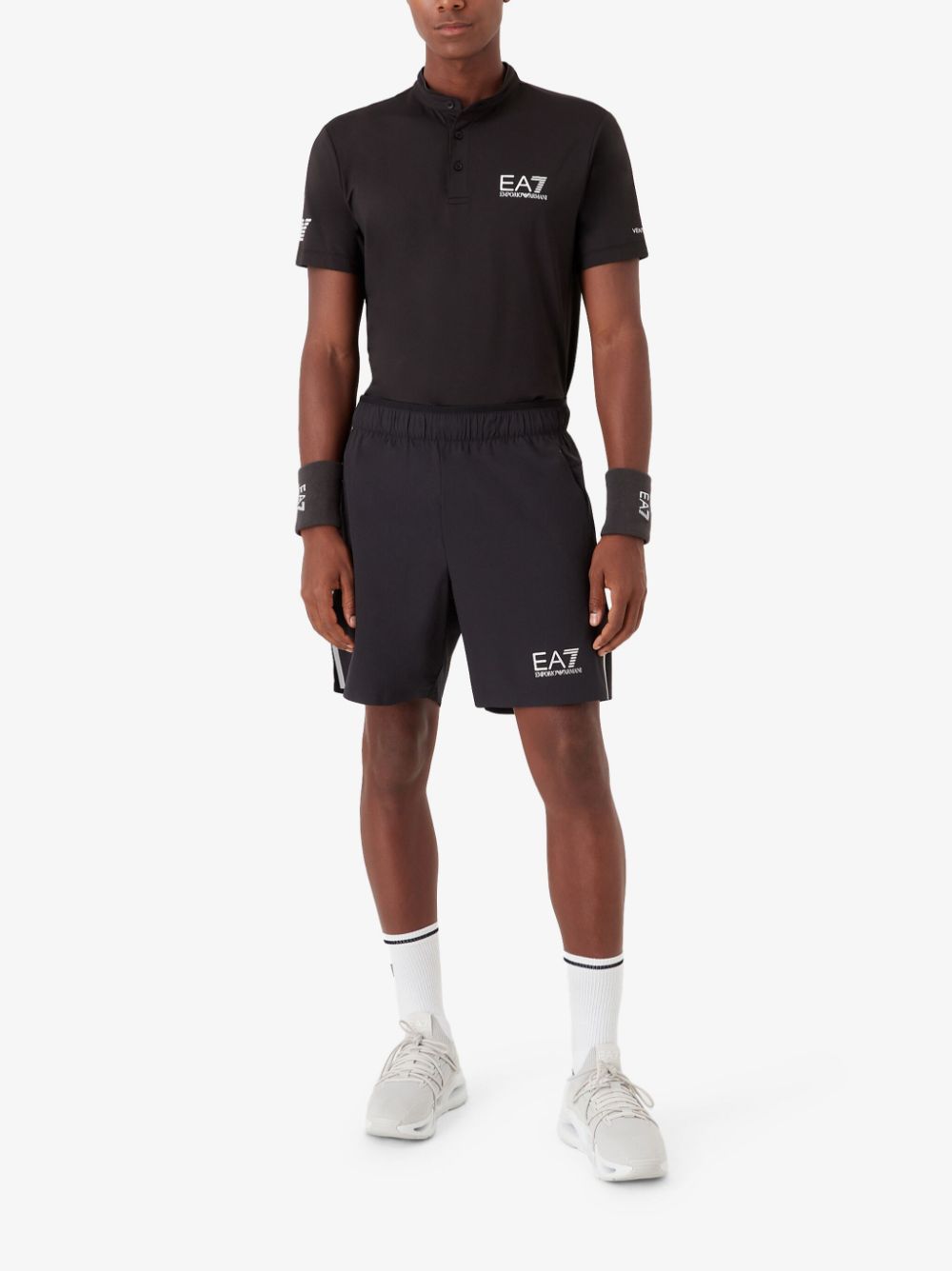 Ea7 T-Shirts And Polos Nero Polyamide