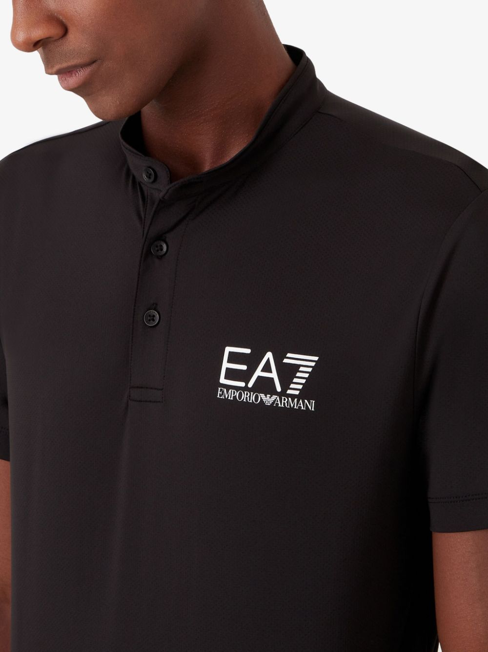 Ea7 T-Shirts And Polos Nero Polyamide