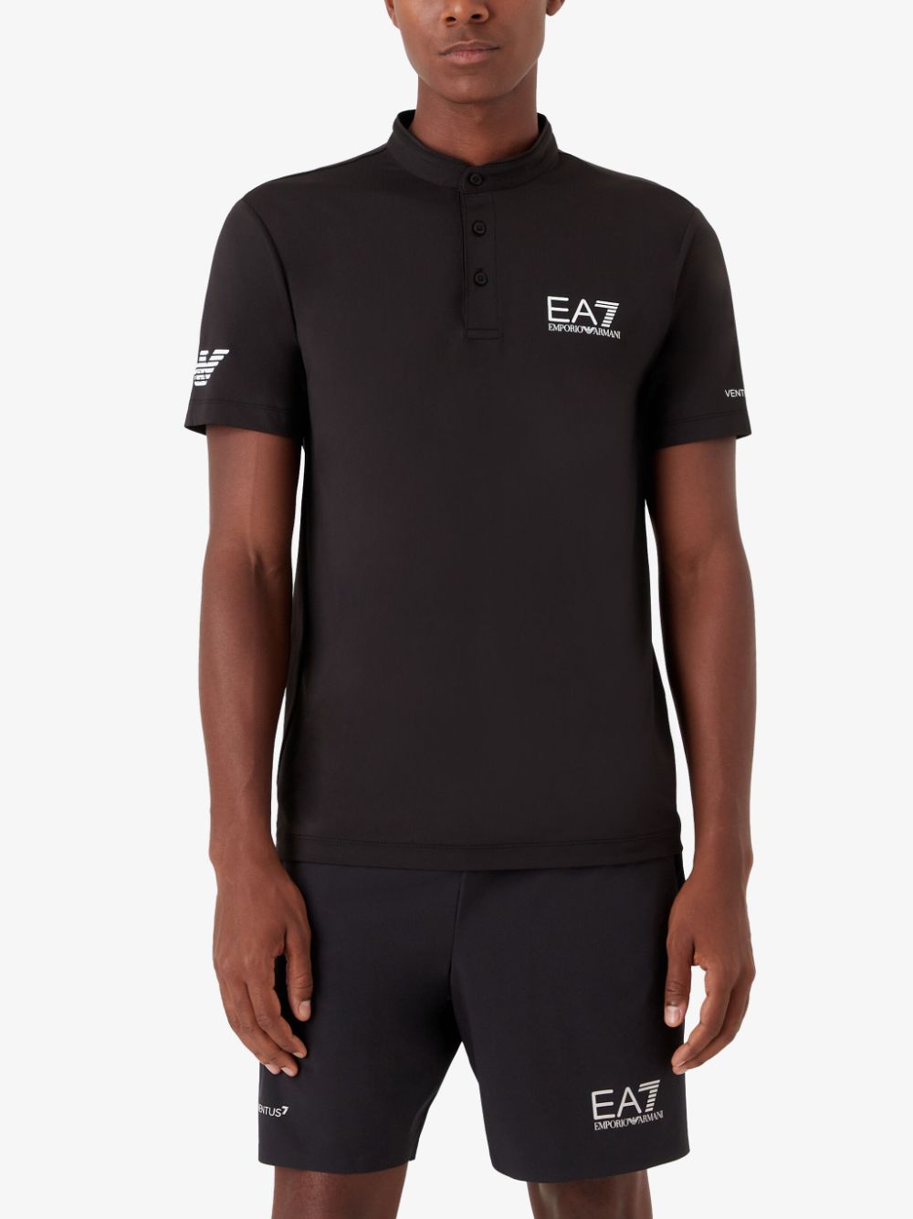 Ea7 T-Shirts And Polos Nero Polyamide