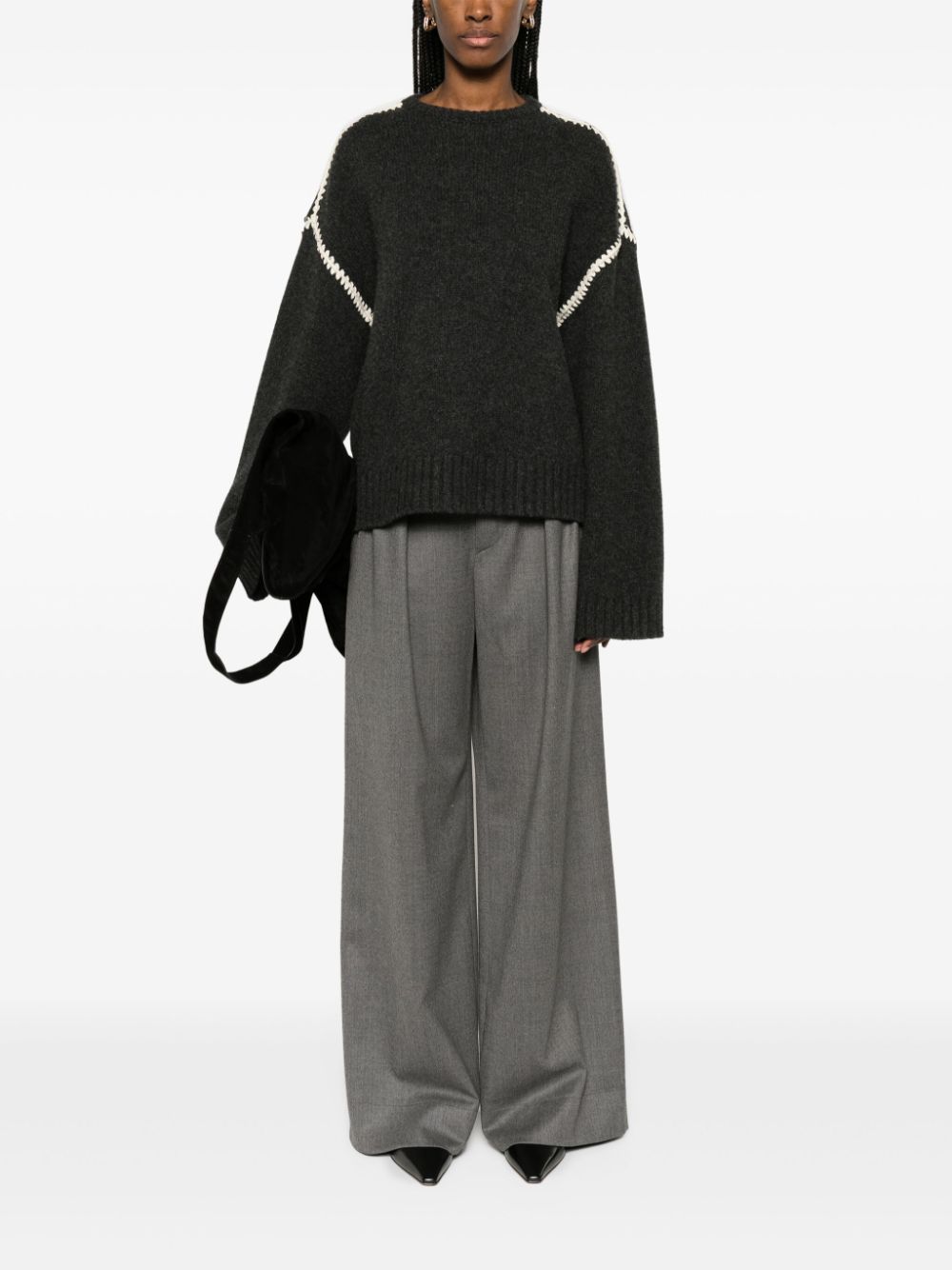 Toteme Pre Sweaters Grey Wool