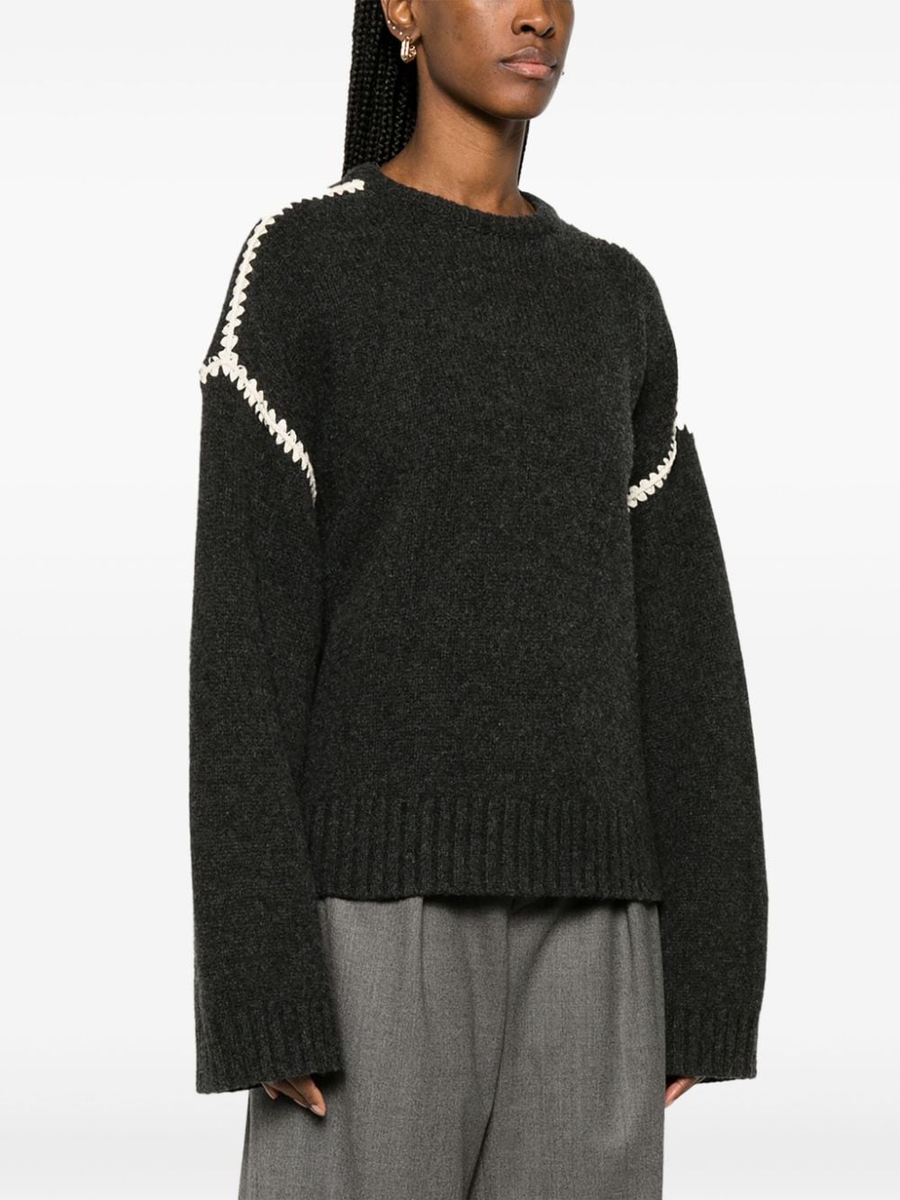 Toteme Pre Sweaters Grey Wool