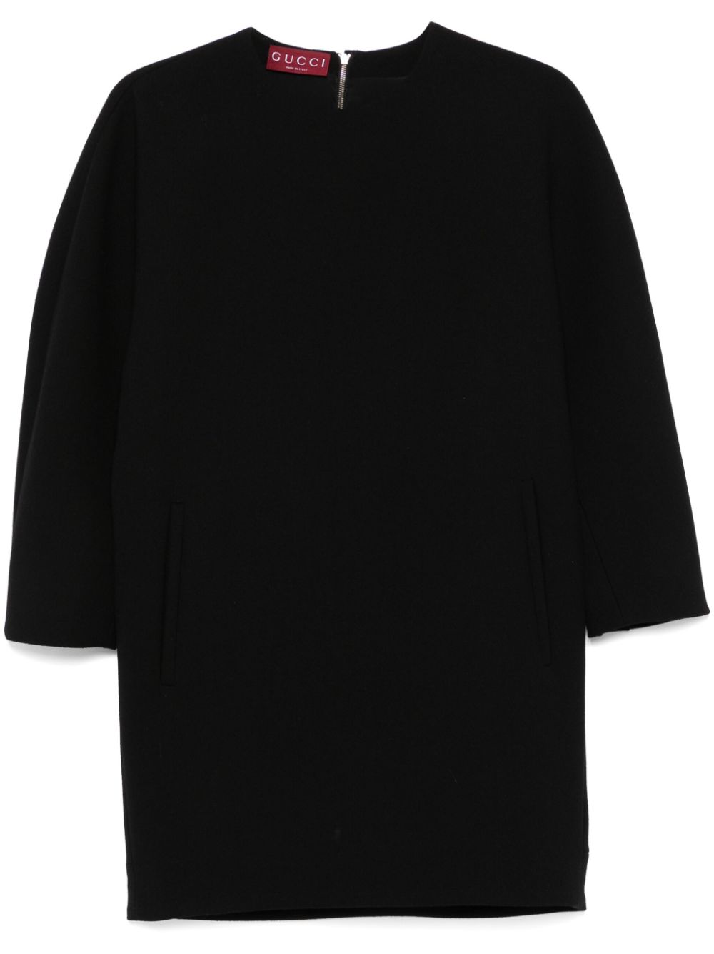 Gucci Dresses Black Outer: Wool