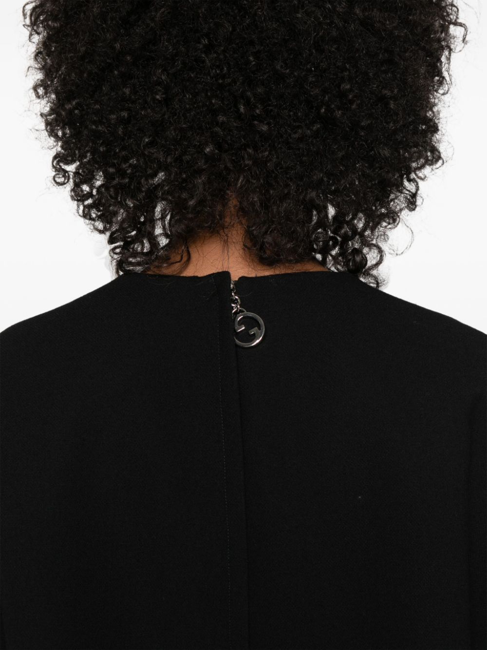 Gucci Dresses Black Outer: Wool