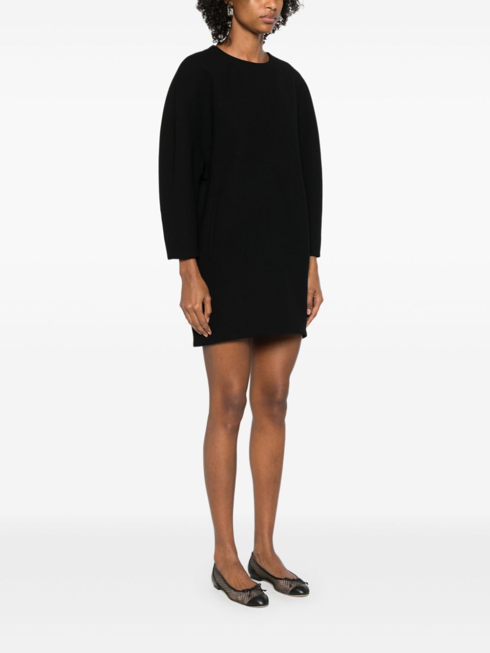 Gucci Dresses Black Outer: Wool