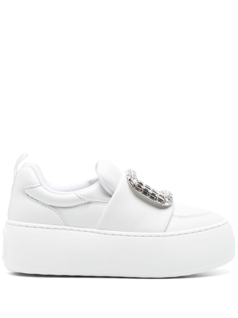 Roger Vivier Sneakers White Furs & Skins->leather100 %