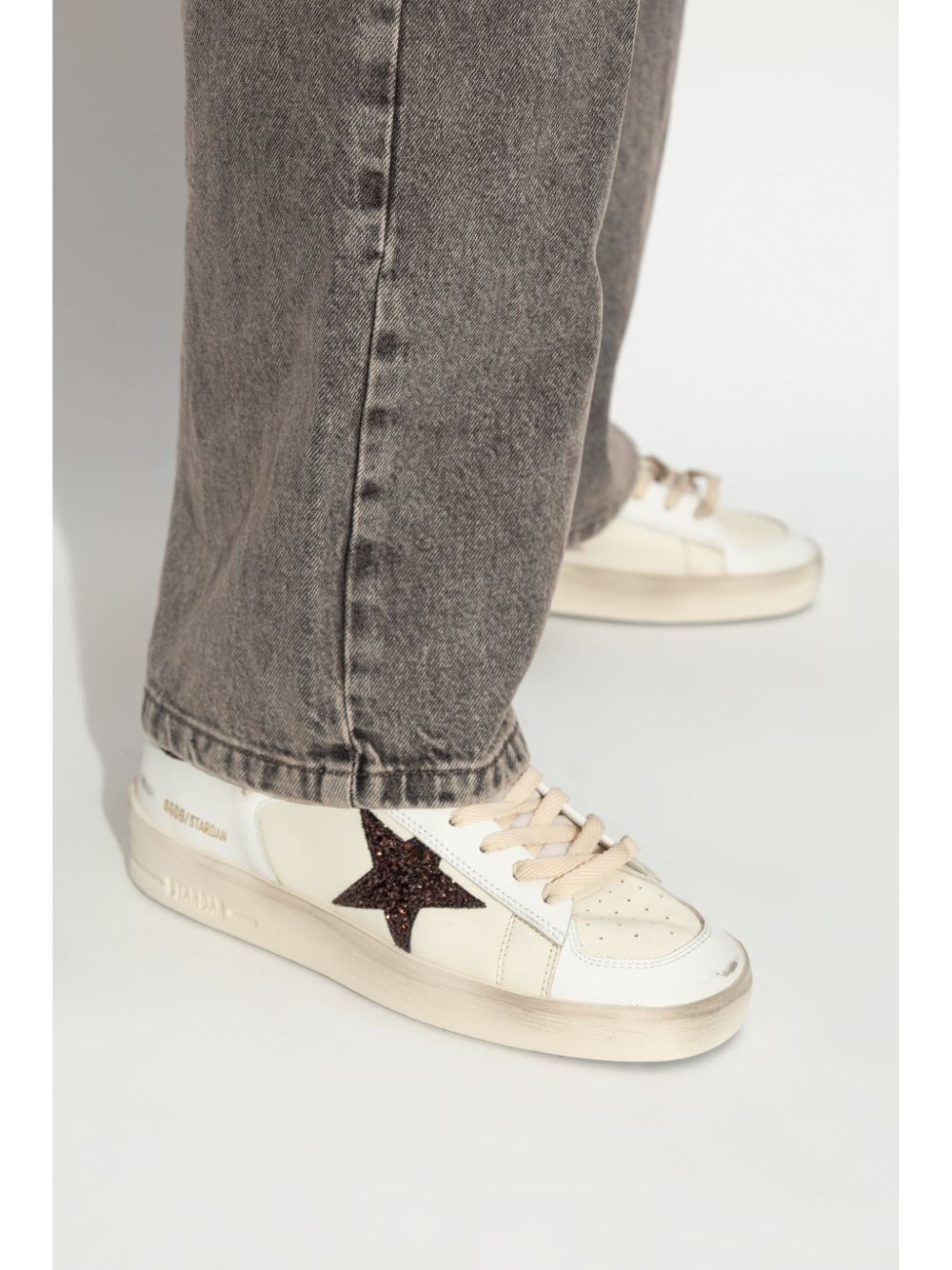 Golden Goose Sneakers Brown Calf Leather