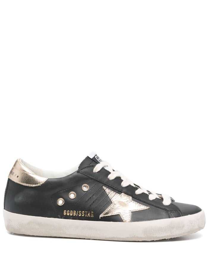 Golden Goose Sneakers Black Calf Leather