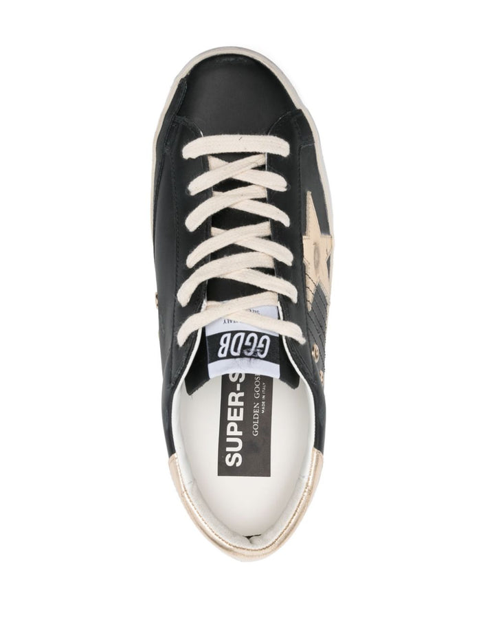 Golden Goose Sneakers Black Calf Leather