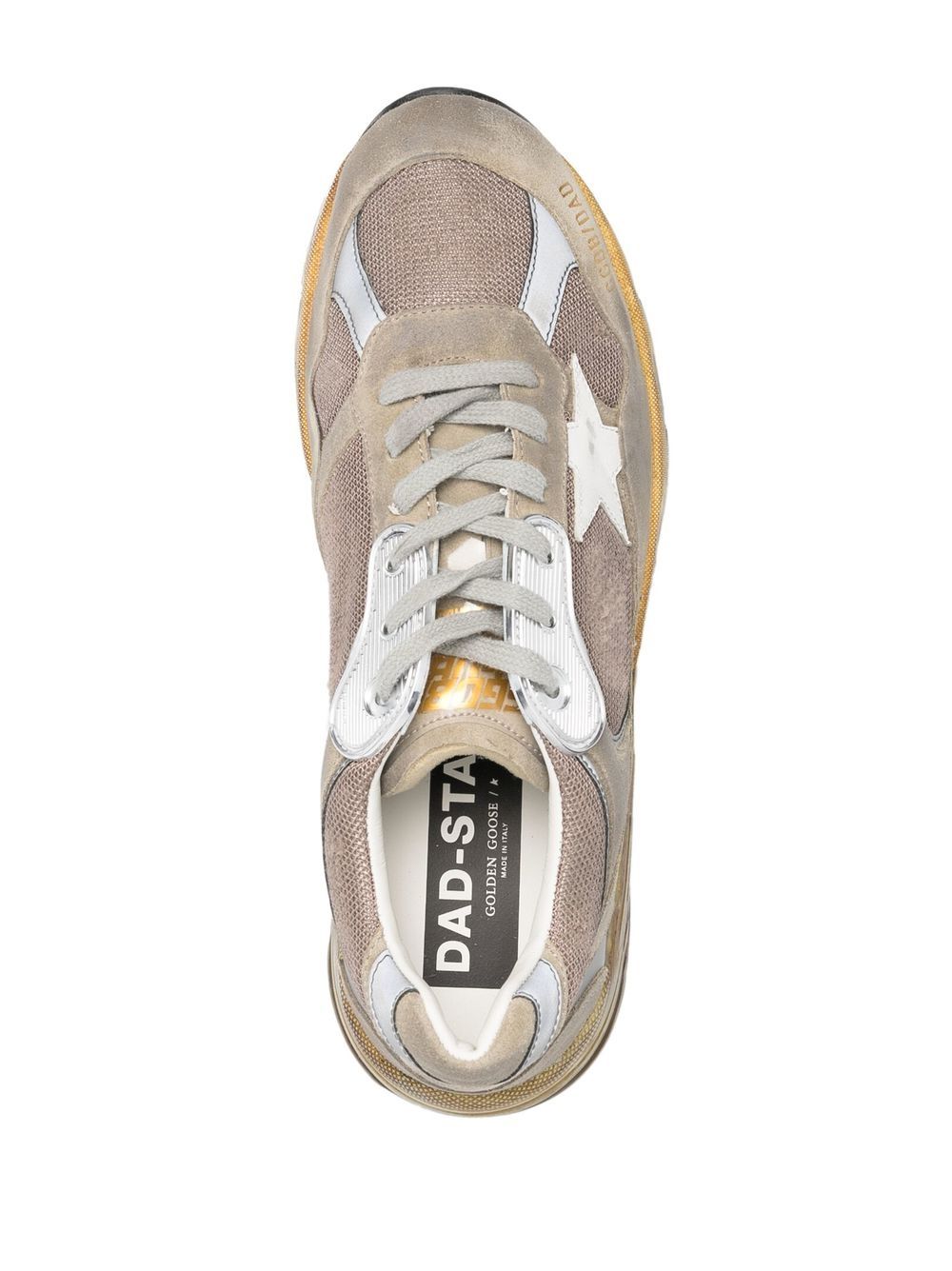 Golden Goose Sneakers Grey Calf Leather