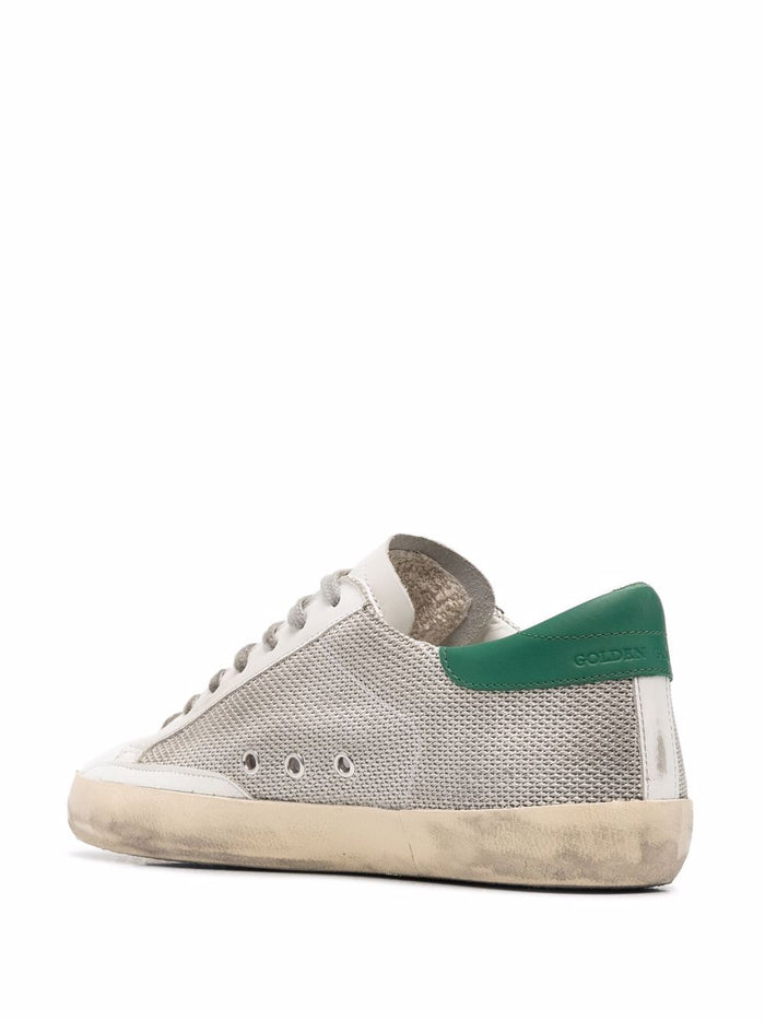 Golden Goose Sneakers Silver Calf Leather