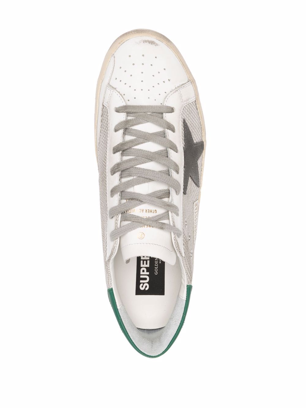 Golden Goose Sneakers Silver Calf Leather