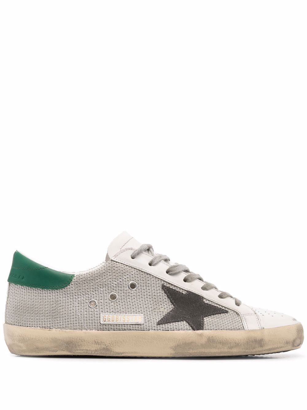 Golden Goose Sneakers Silver Calf Leather