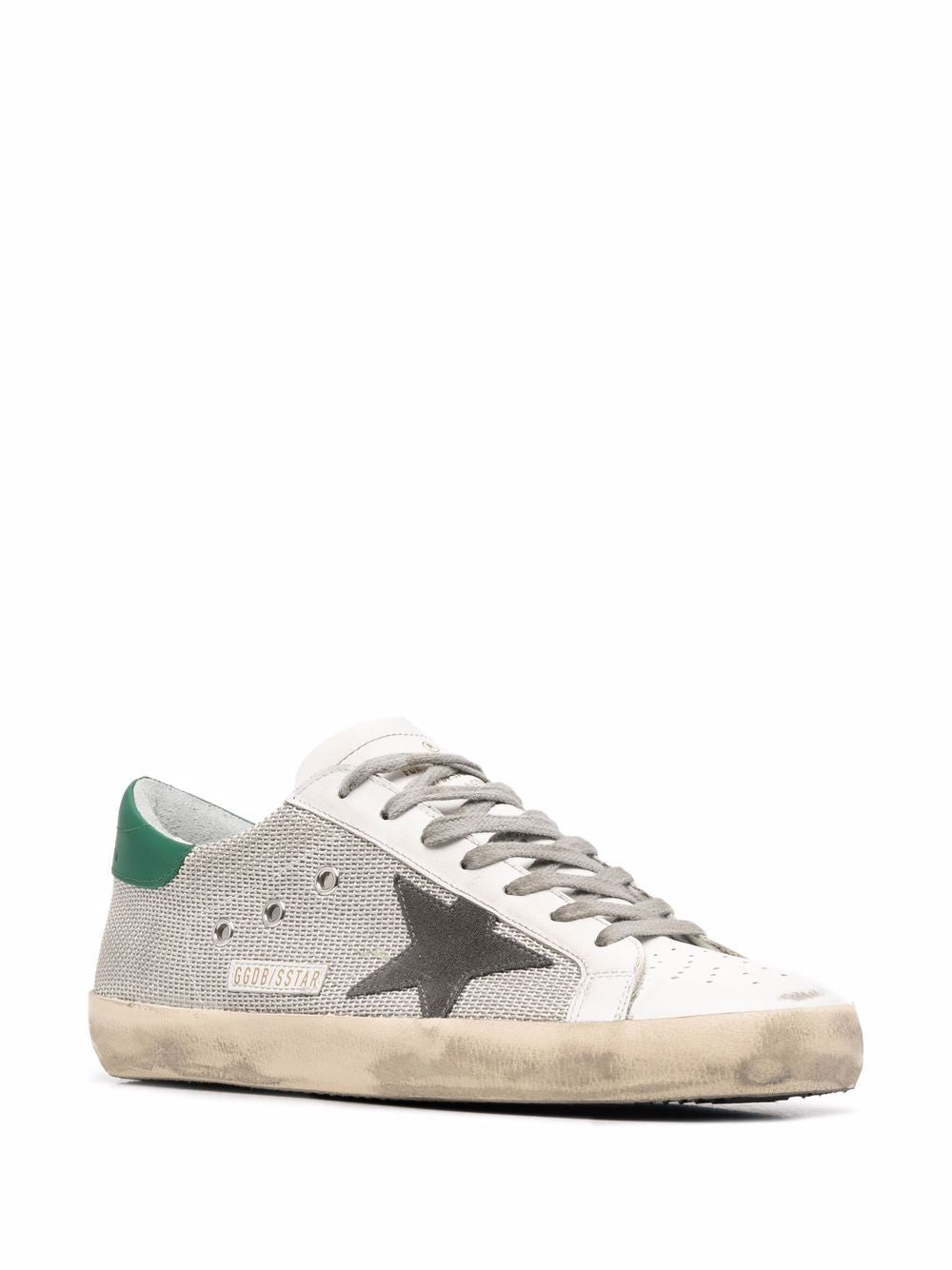 Golden Goose Sneakers Silver Calf Leather