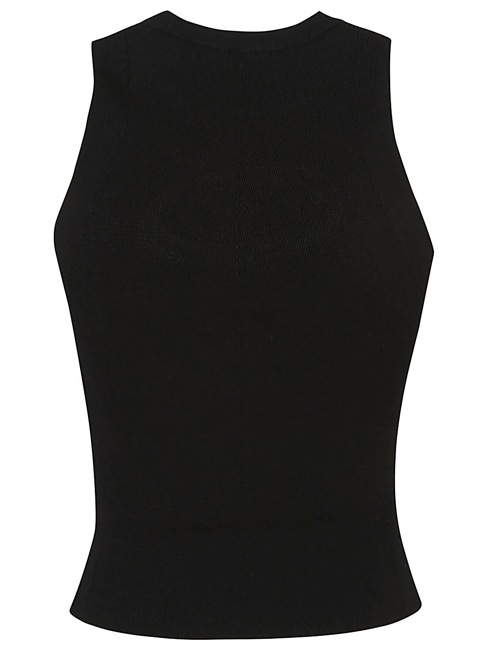 Diesel Top Black Polyester Viscose
