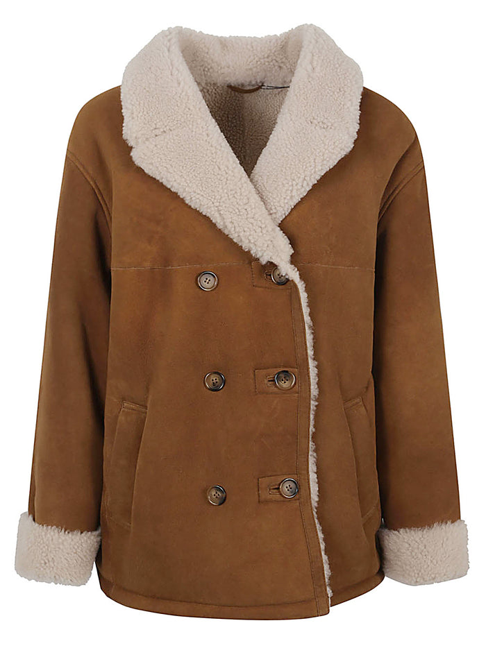 ENES Coats Camel Suede