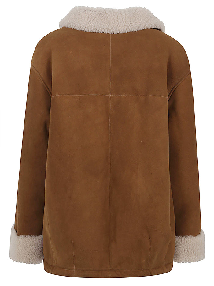 ENES Coats Camel Suede