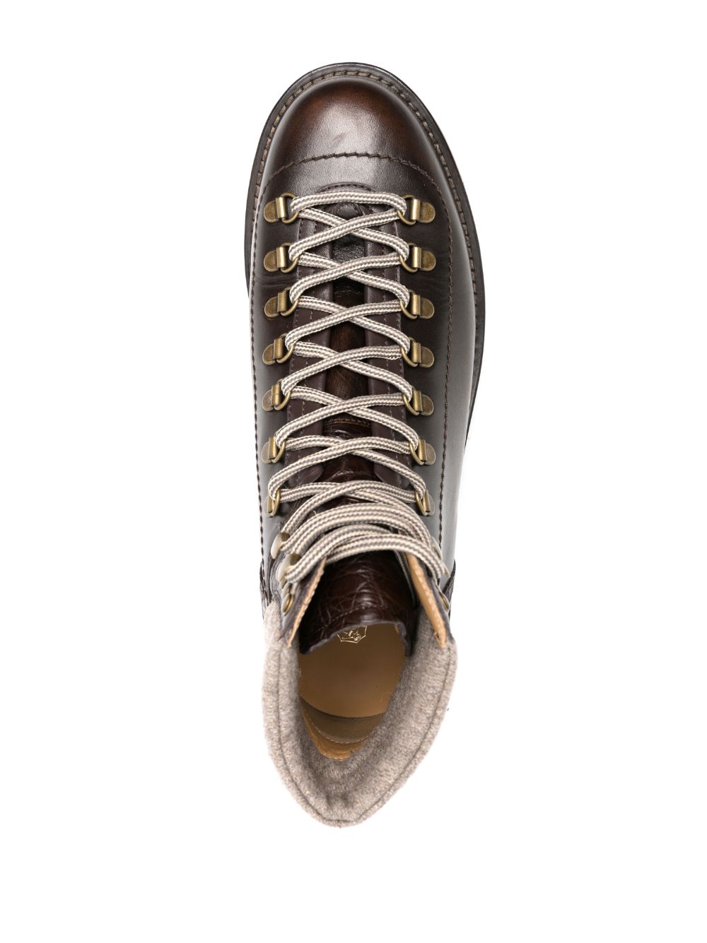 Brunello Cucinelli Boots Marrone Calf Leather