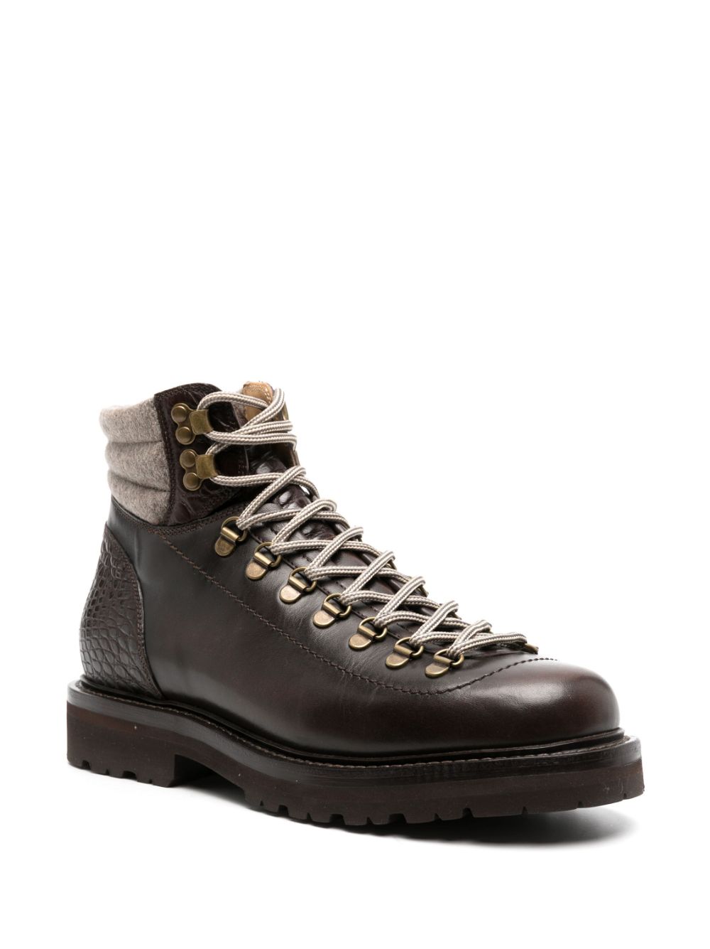 Brunello Cucinelli Boots Marrone Calf Leather