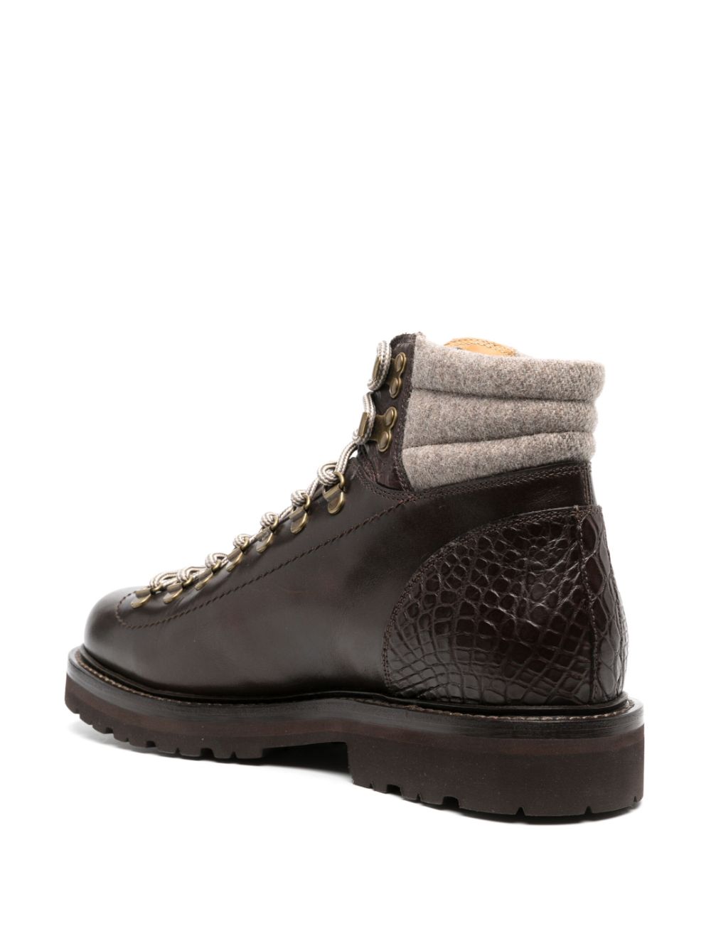 Brunello Cucinelli Boots Marrone Calf Leather