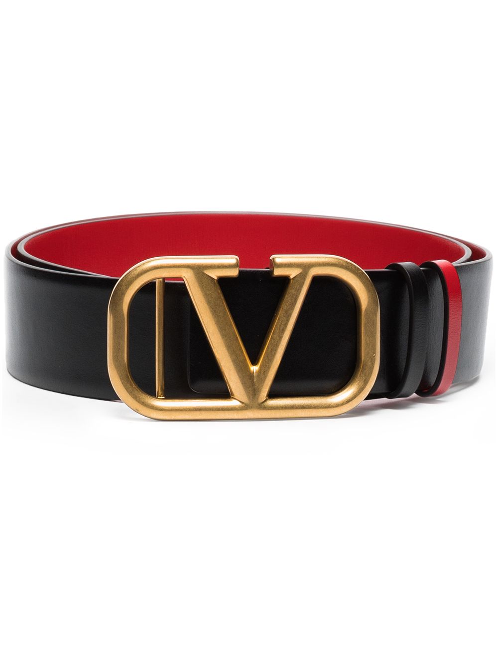 Valentino Garavani Belts Black Calf Leather