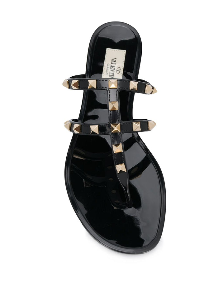 Valentino Garavani Sandals Black Rubber