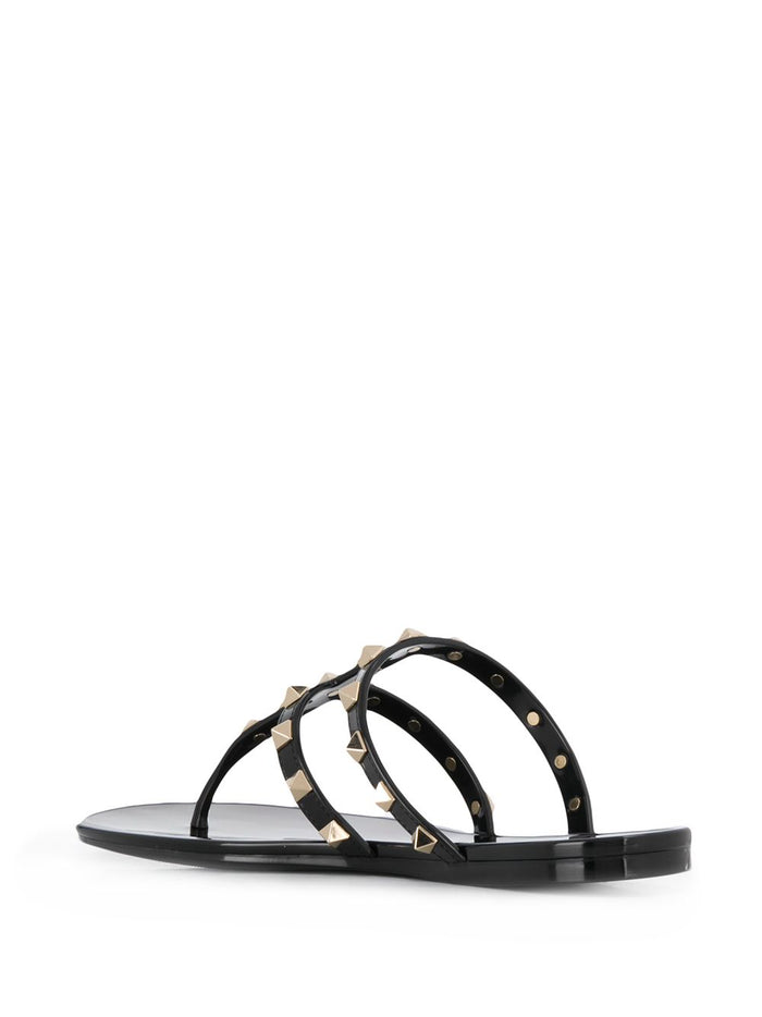 Valentino Garavani Sandals Black Rubber
