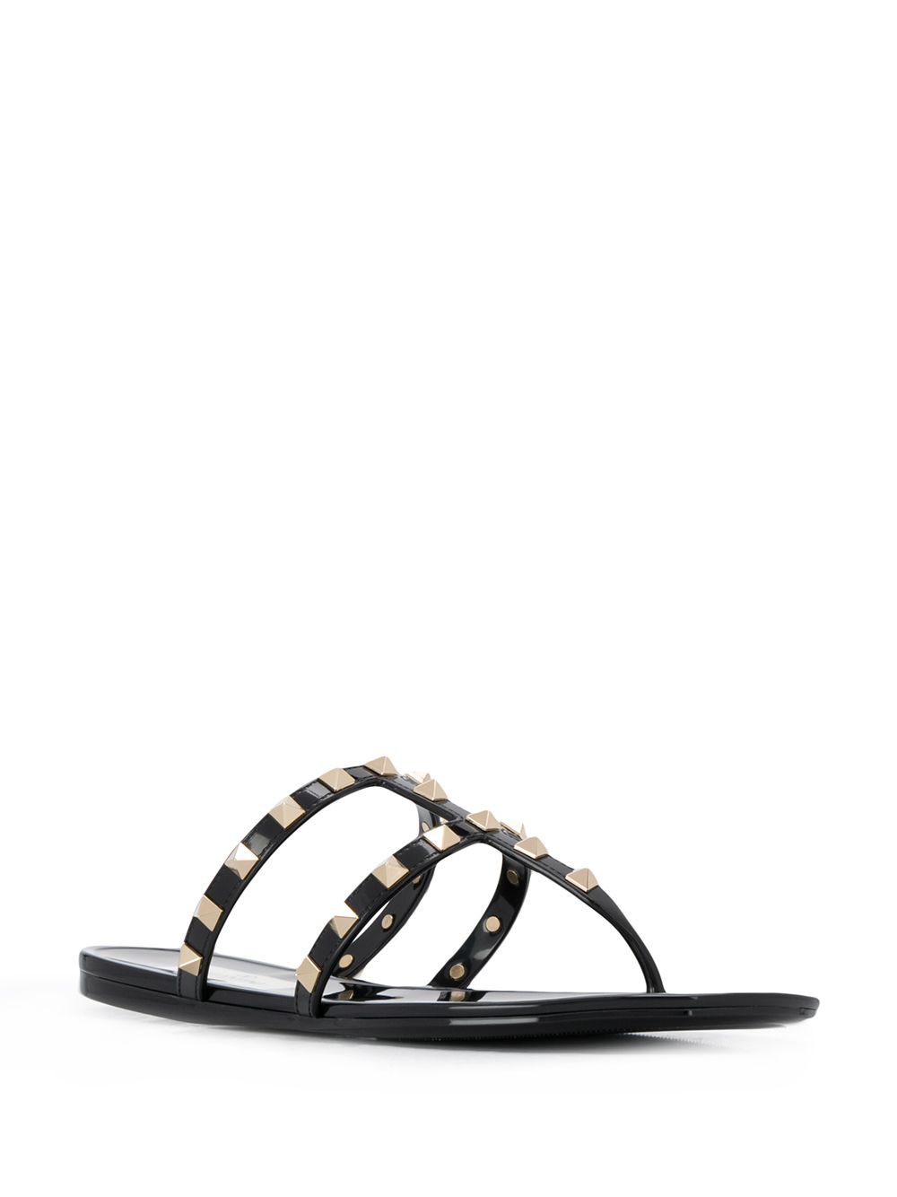 Valentino Garavani Sandals Black Rubber