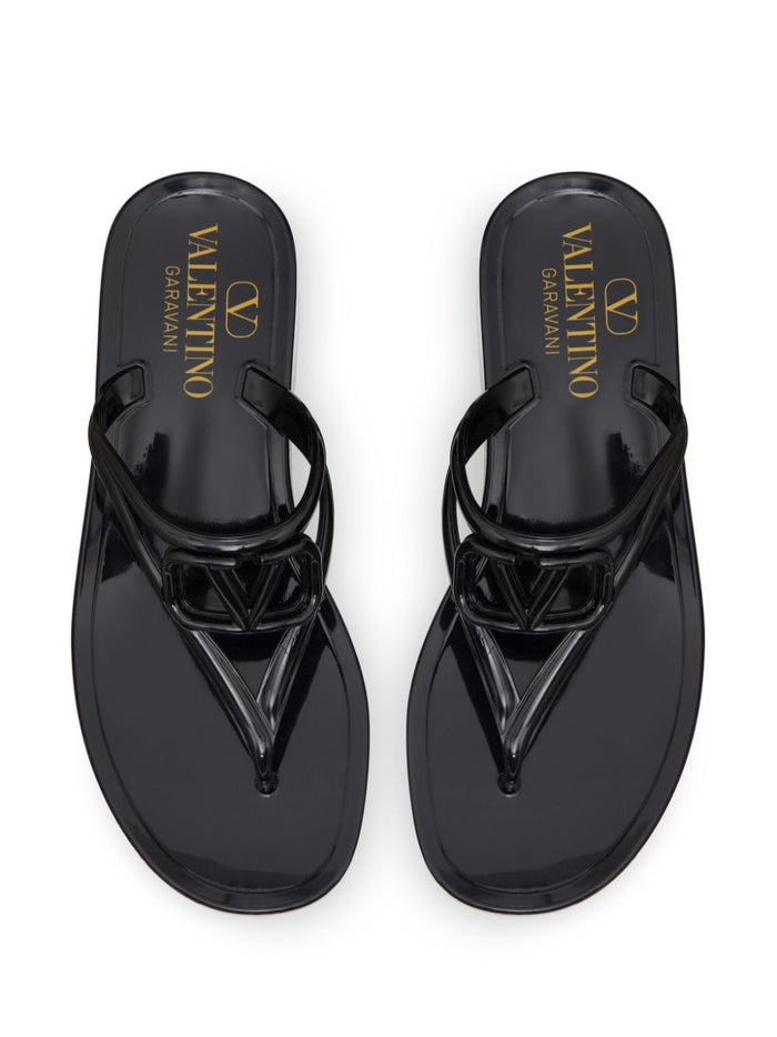Valentino Garavani Sandals Black Plastic