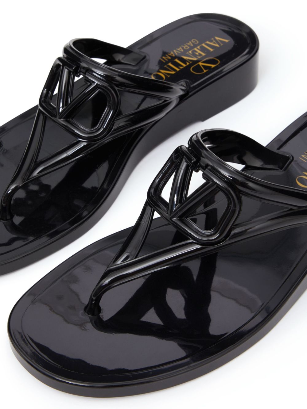 Valentino Garavani Sandals Black Plastic