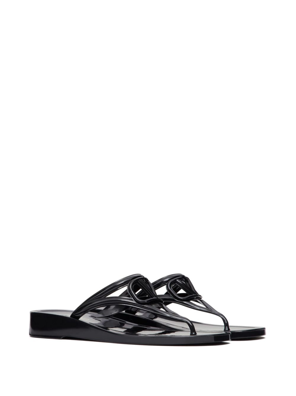 Valentino Garavani Sandals Black Plastic