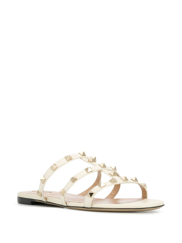 Valentino Garavani Sandals Ivory Calf Leather