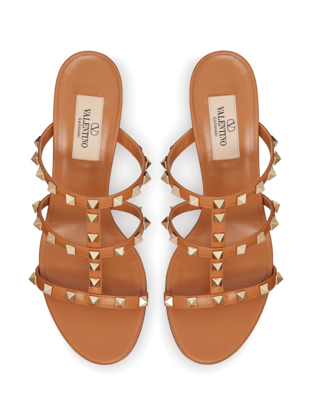 Valentino Garavani Sandals Leather Brown Calf