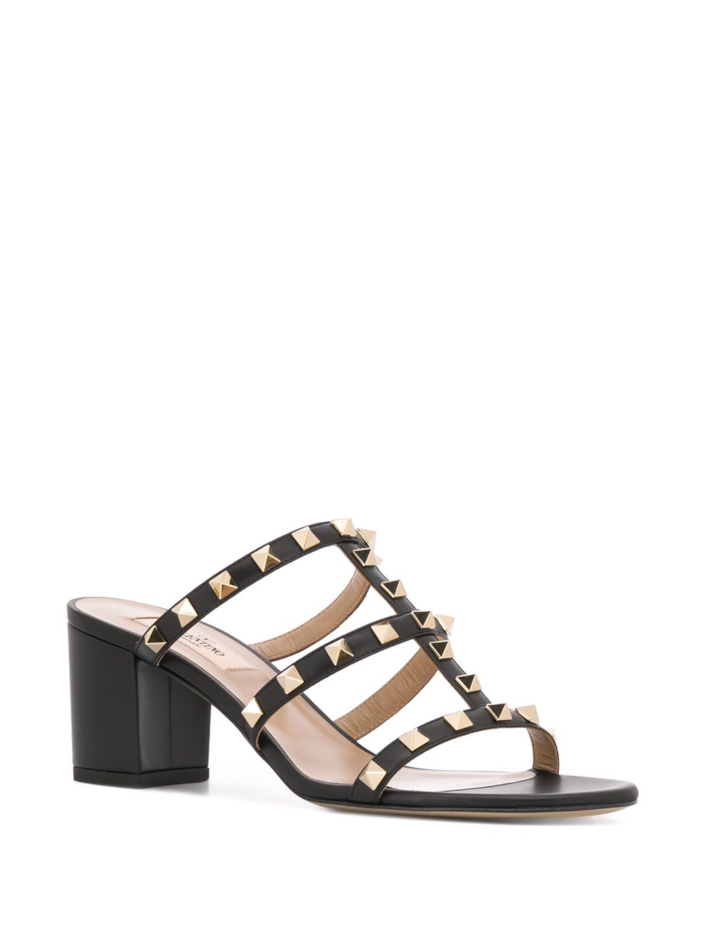 Valentino Garavani Sandals Black Calf Leather