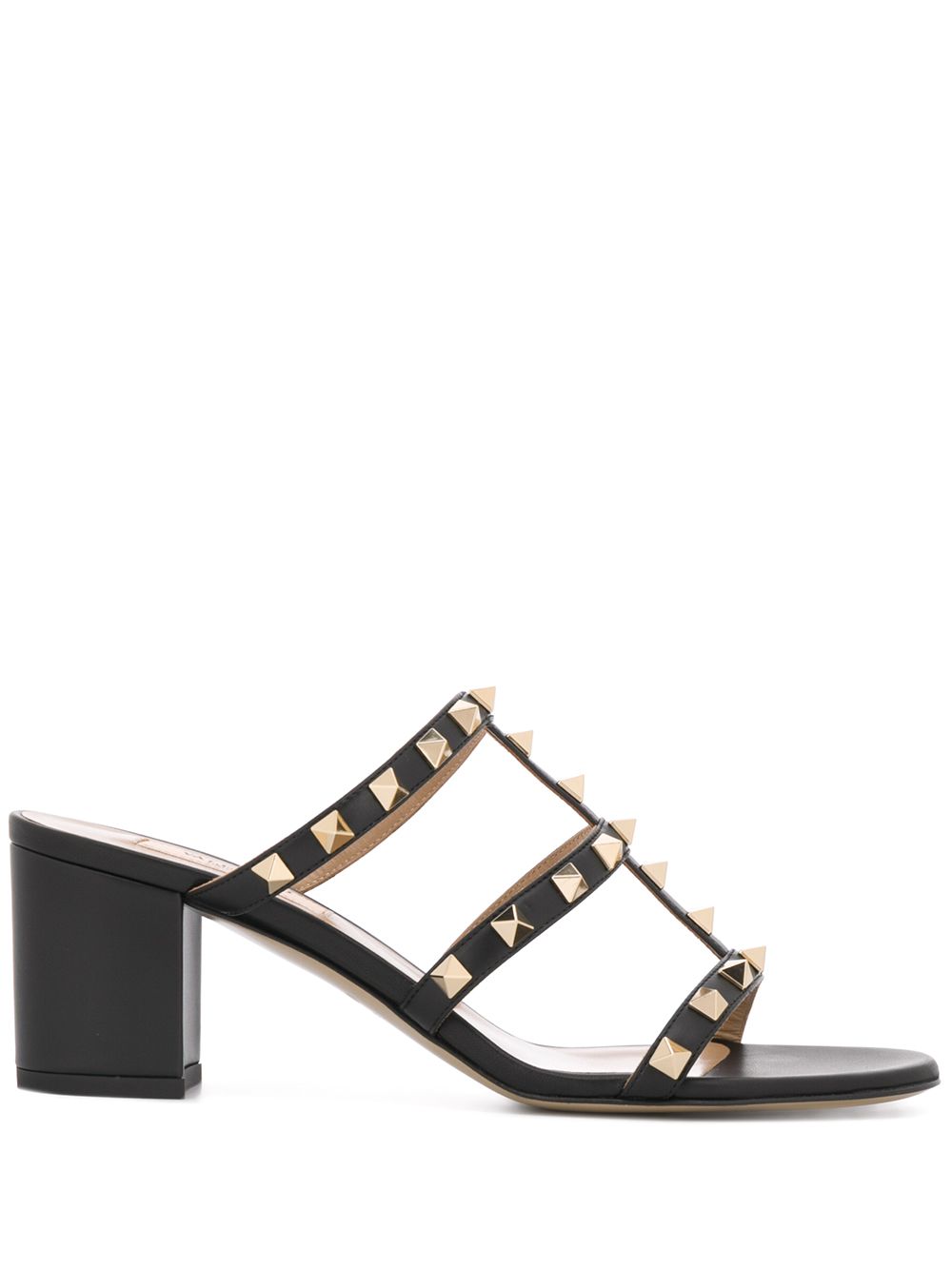 Valentino Garavani Sandals Black Calf Leather