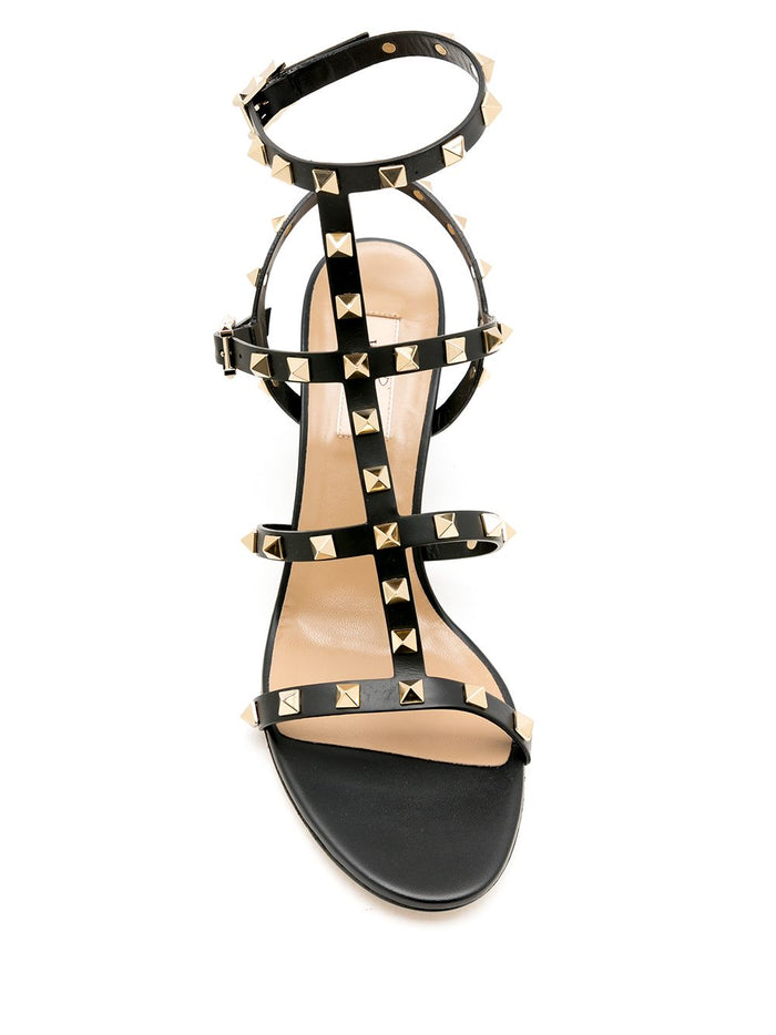 Valentino Garavani Sandals Black Calf Leather
